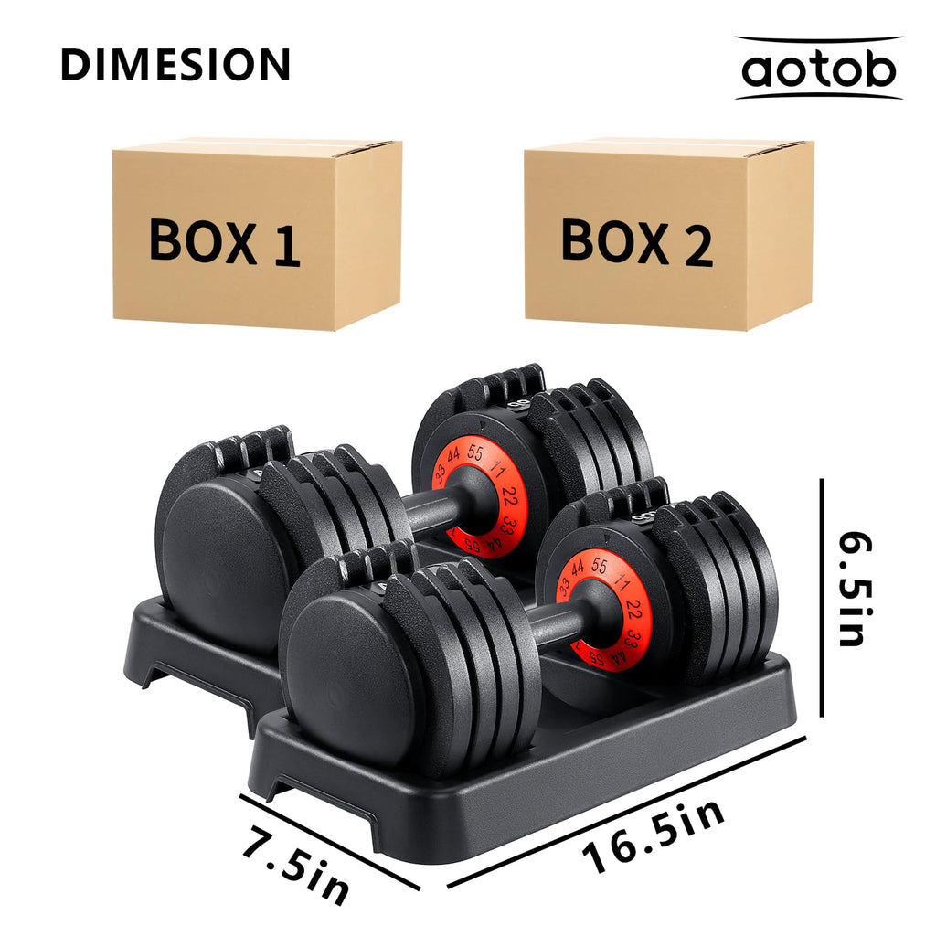 Adjustable Dumbbell Set 25/55 Lbs (Pair) M9500
