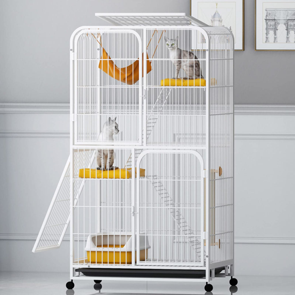 Large 3-Tier Metal Wire Cat Cage with Hammock W770