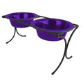 Stainless Steel Dog Bowls Double Diner Feeder W749