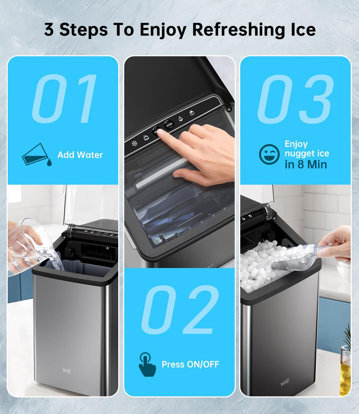 40LBS Nugget Countertop Ice Maker O702253