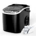 Countertop Ice Maker with Self-Cleaning, Ice Spoon and Basket, Black F841710