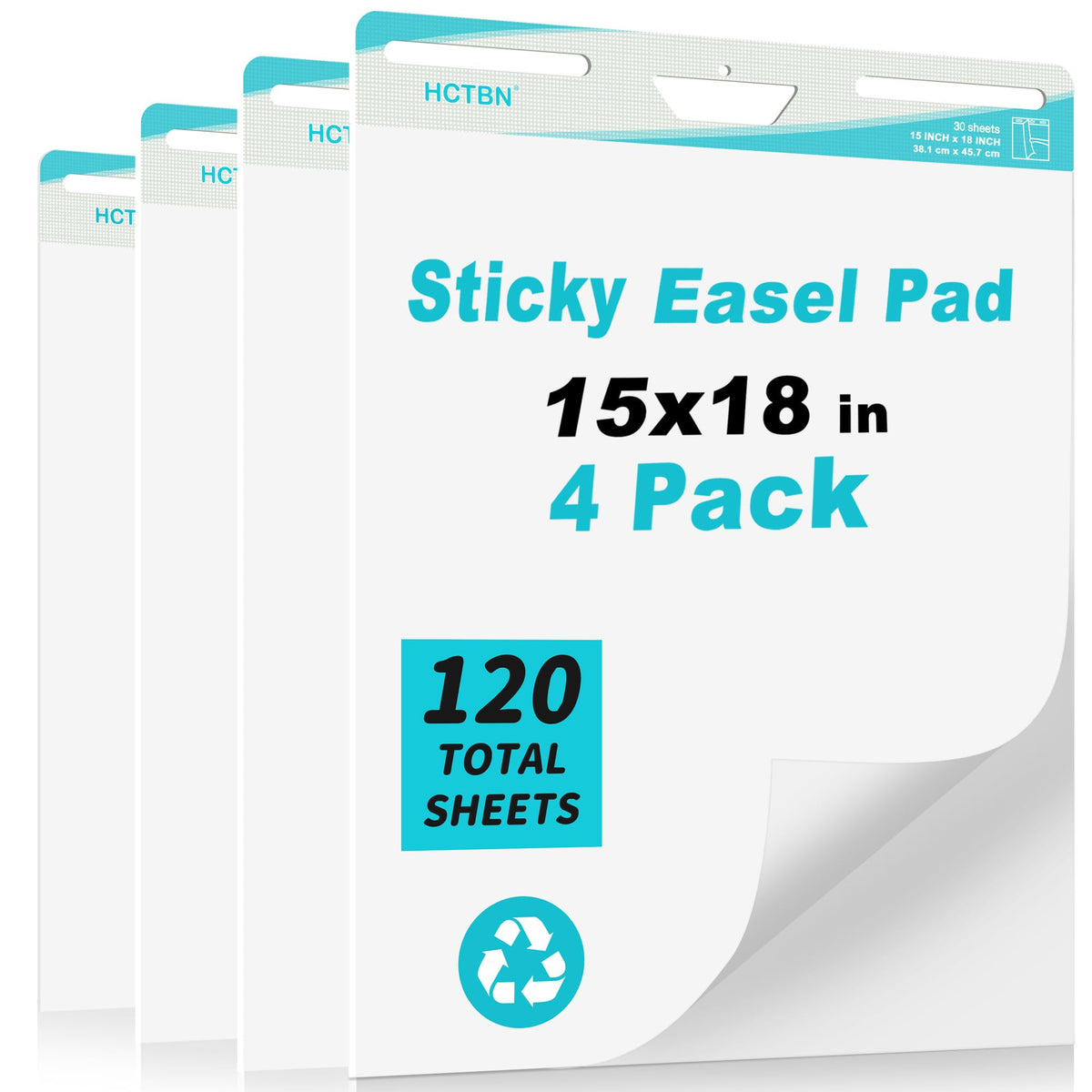 120 Sheets Self-Stick Mini Easel Pad 15 X 18 in M86800