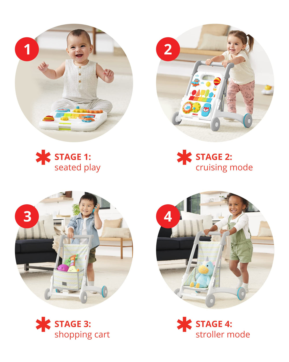 4-in-1 Walker & Crawl Toy R619485
