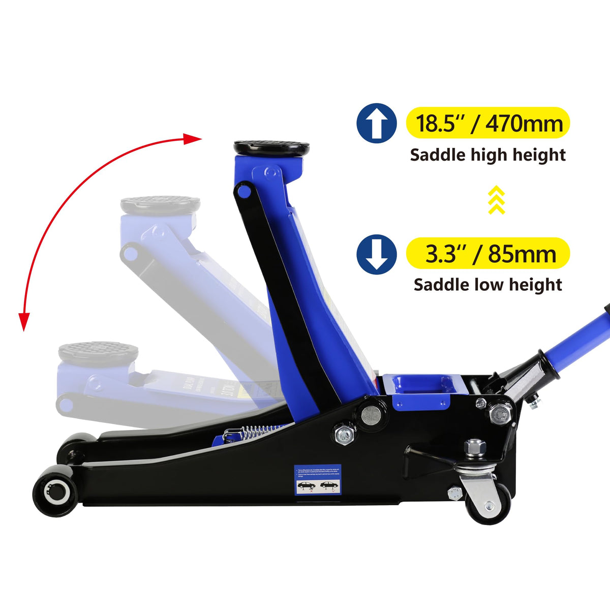 3 Ton Low Profile Hydraulic Floor Jack H7441