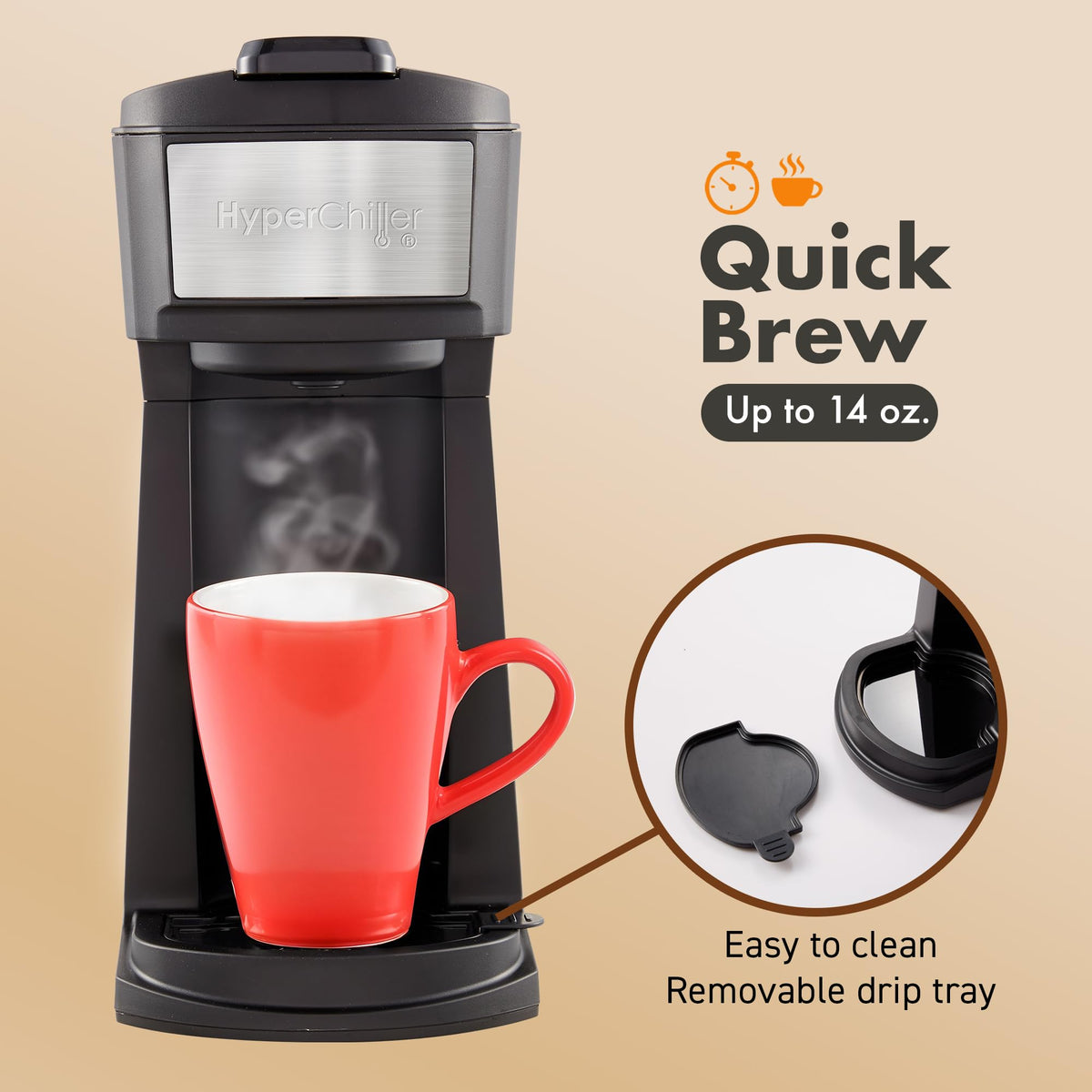 Black Iced Hot Coffee Maker C104