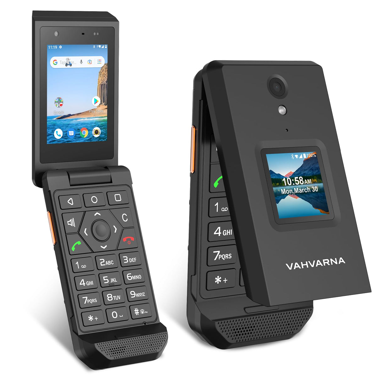 Unlocked 4G LTE Rugged Flip Phone D8598