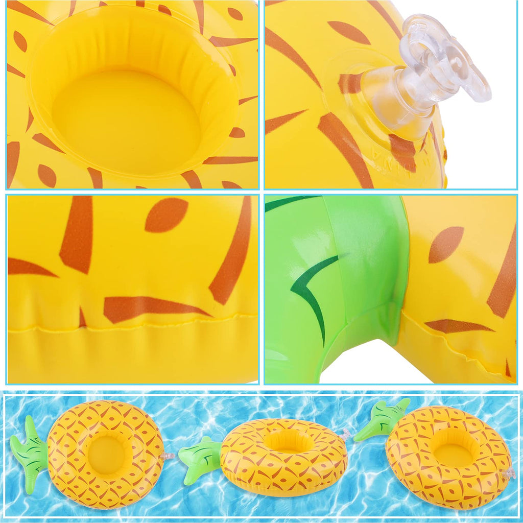 8 Pack Inflatable Drink Holders with Air Pump D7559
