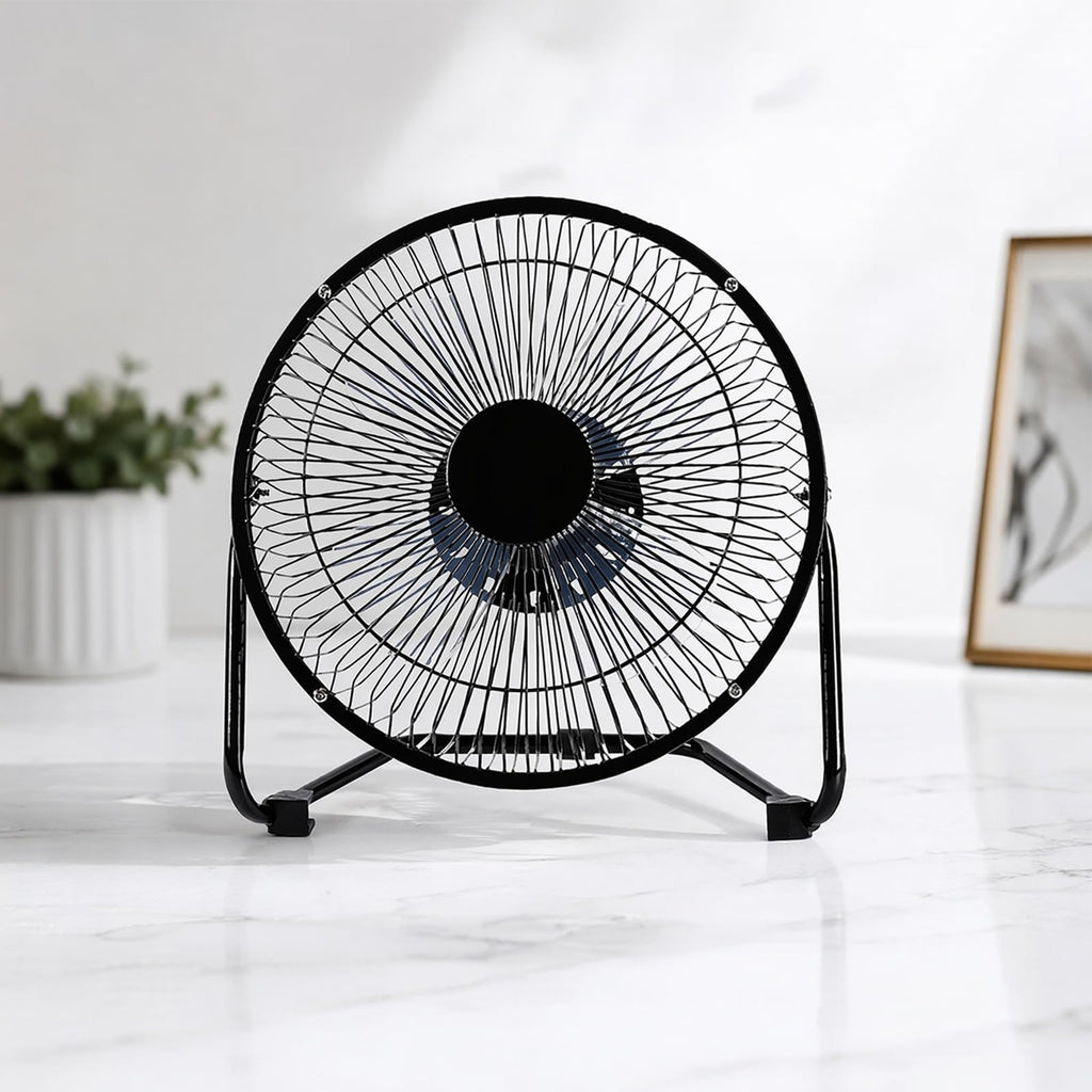 9 Inch Black Metal High Velocity Floor & Wall Mount Fan Y214186