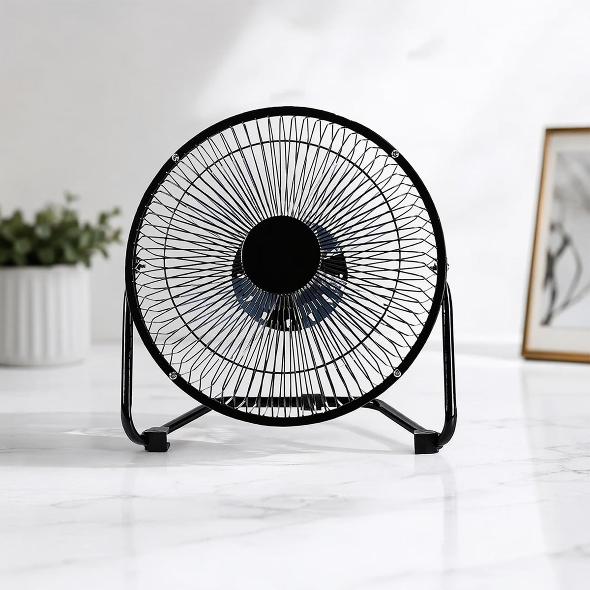 9 Inch Black Metal High Velocity Floor & Wall Mount Fan Y214186