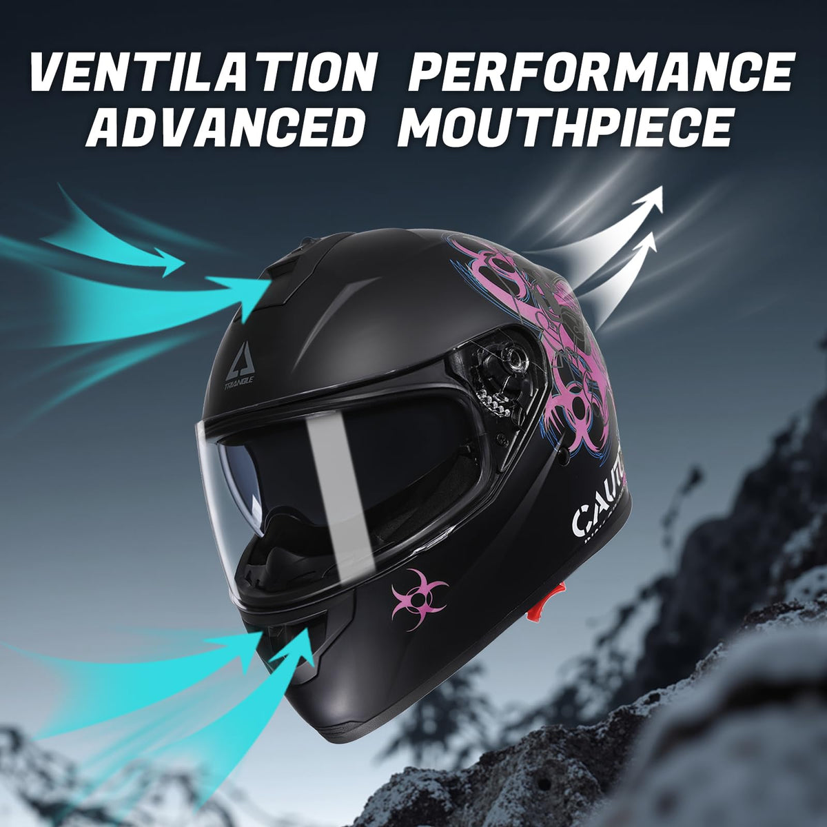 Full Face Dual Visor Motorcycle Helmet K21350