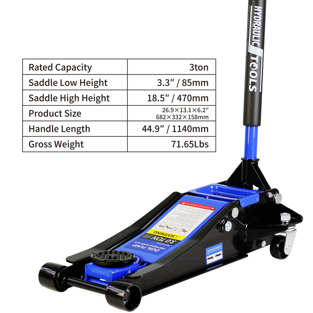 3 Ton Low Profile Hydraulic Floor Jack H7441