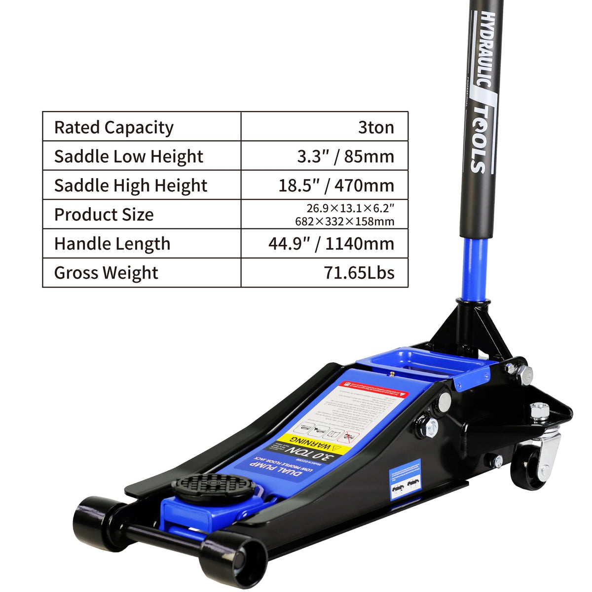 3 Ton Low Profile Hydraulic Floor Jack H7441