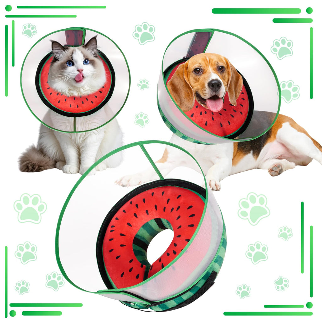 Inflatable Dog Cone Collar with Detachable Shield F3425