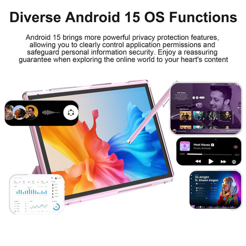 10 Inch Android Tablet with Case Stylus 8GB RAM 32GB ROM N3348