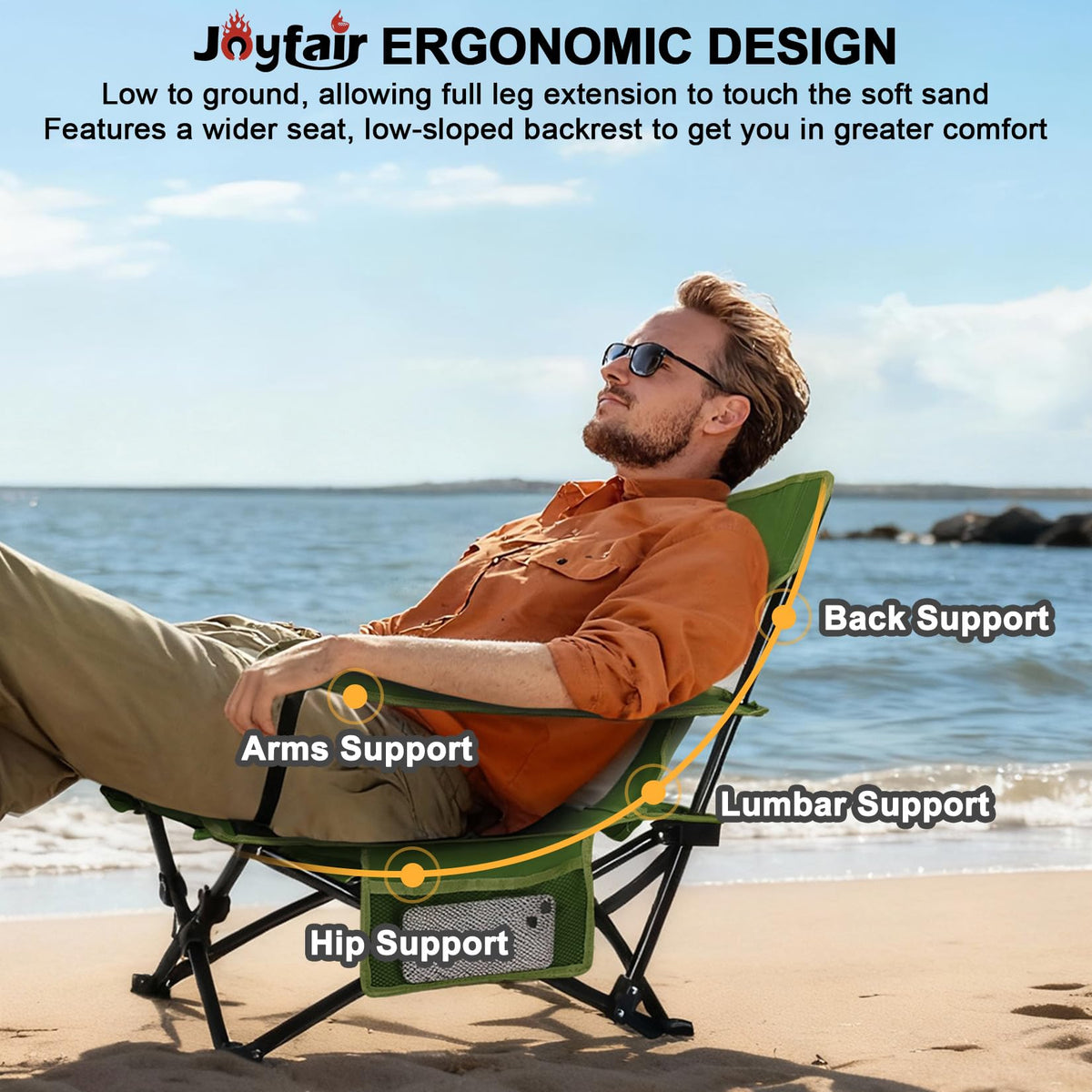 Green Folding Camping Chair 2 Pack R50737