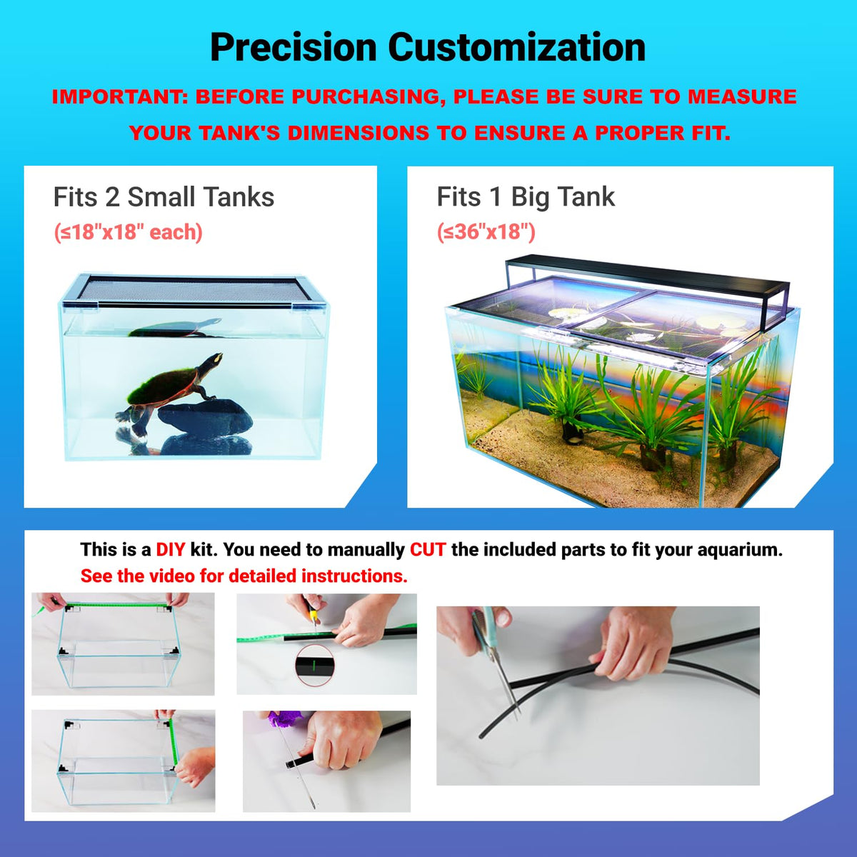 Adjustable Mesh Aquarium Lid S502271