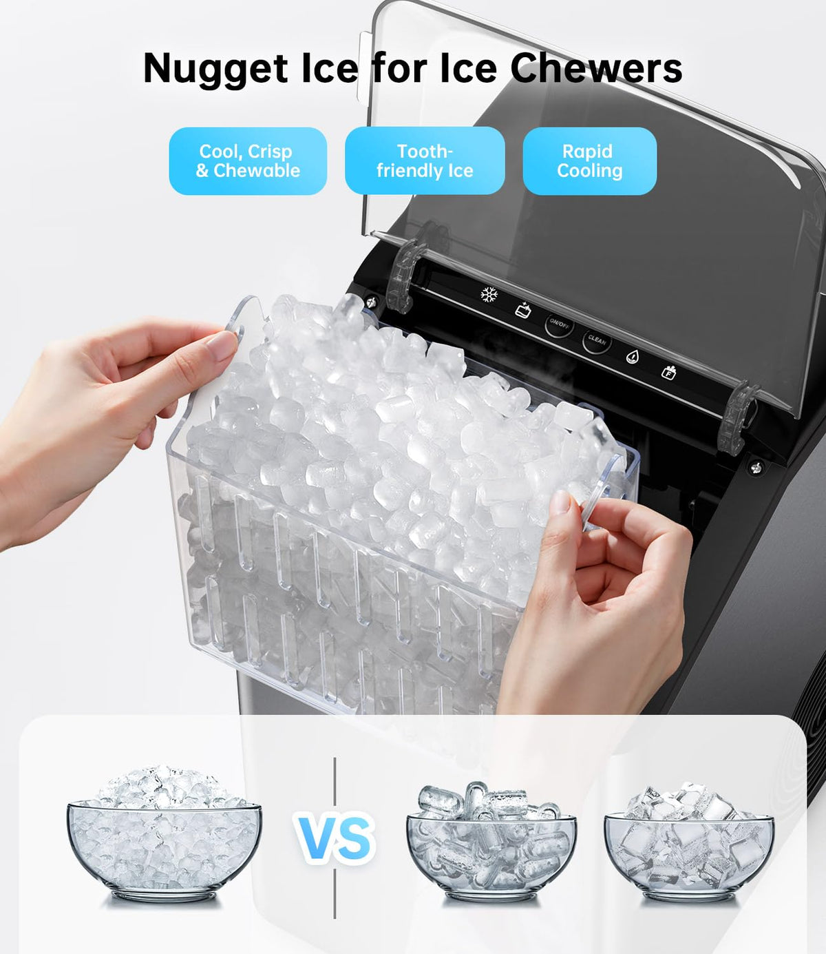 40LBS Nugget Countertop Ice Maker O702253