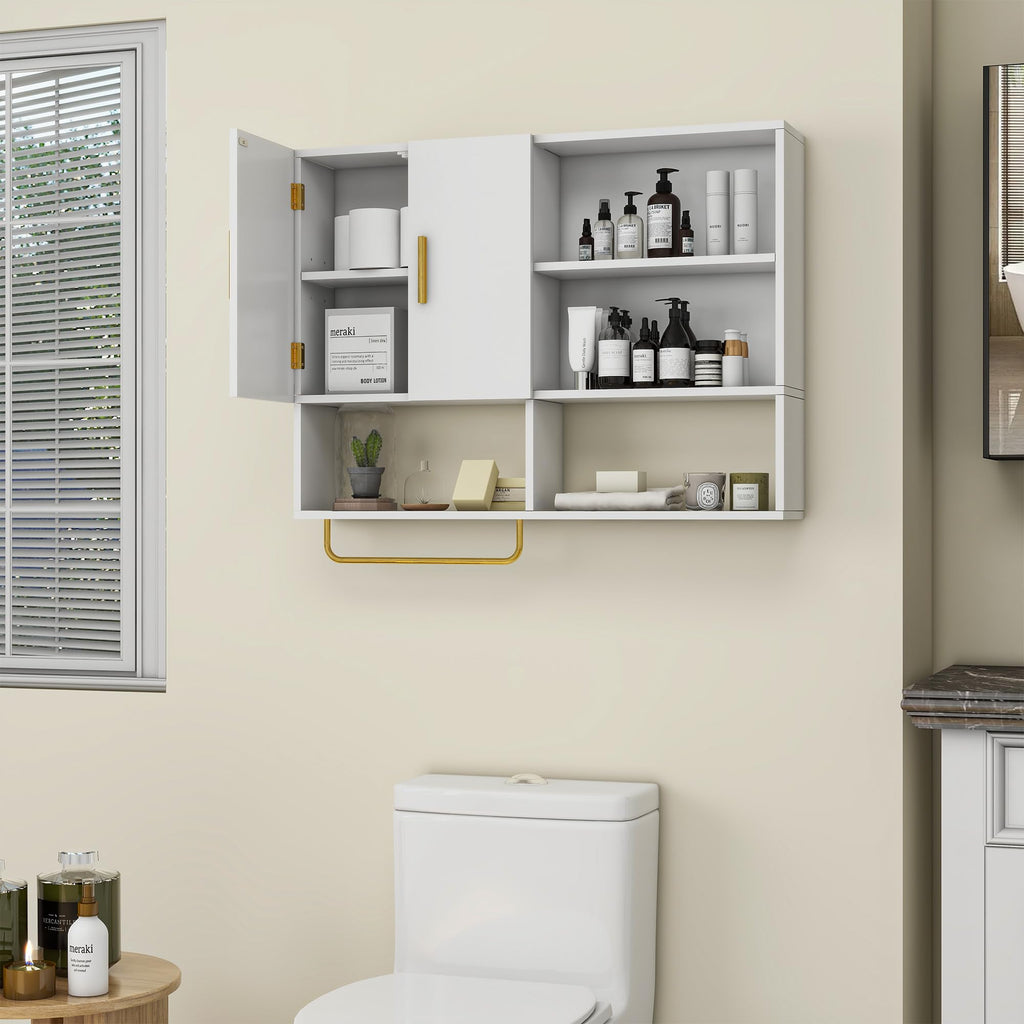 Wood Wall Mounted Bathroom Cabinet J5749