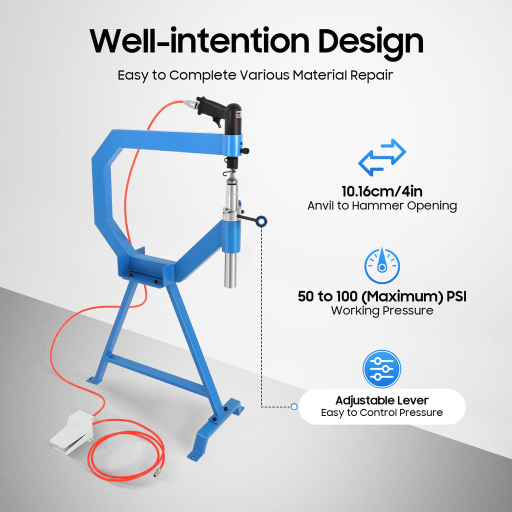 Pneumatic Planishing Hammer with 3 Anvils A406530