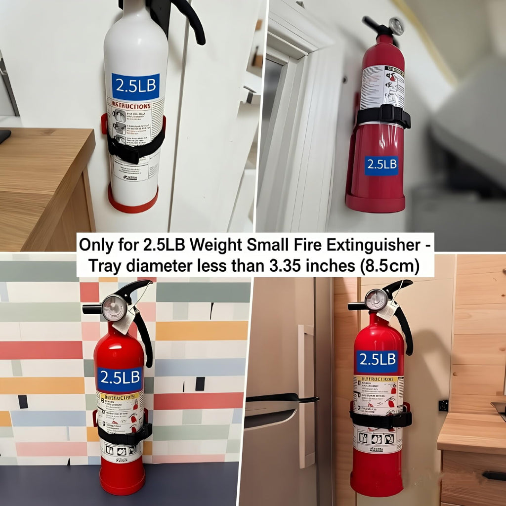 Small Fire Extinguisher Mount with Quick Release Strap B82606