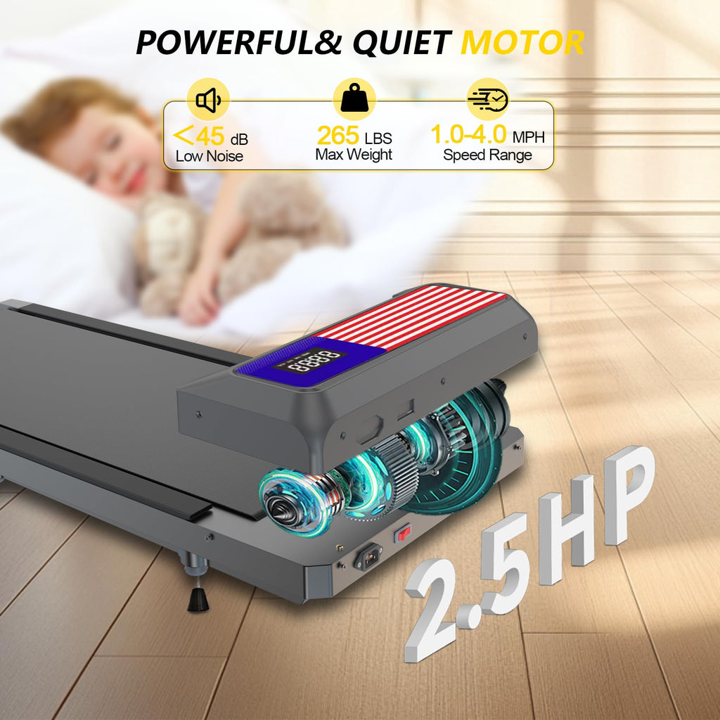 2.5HP Compact Quiet Walking Treadmill L141