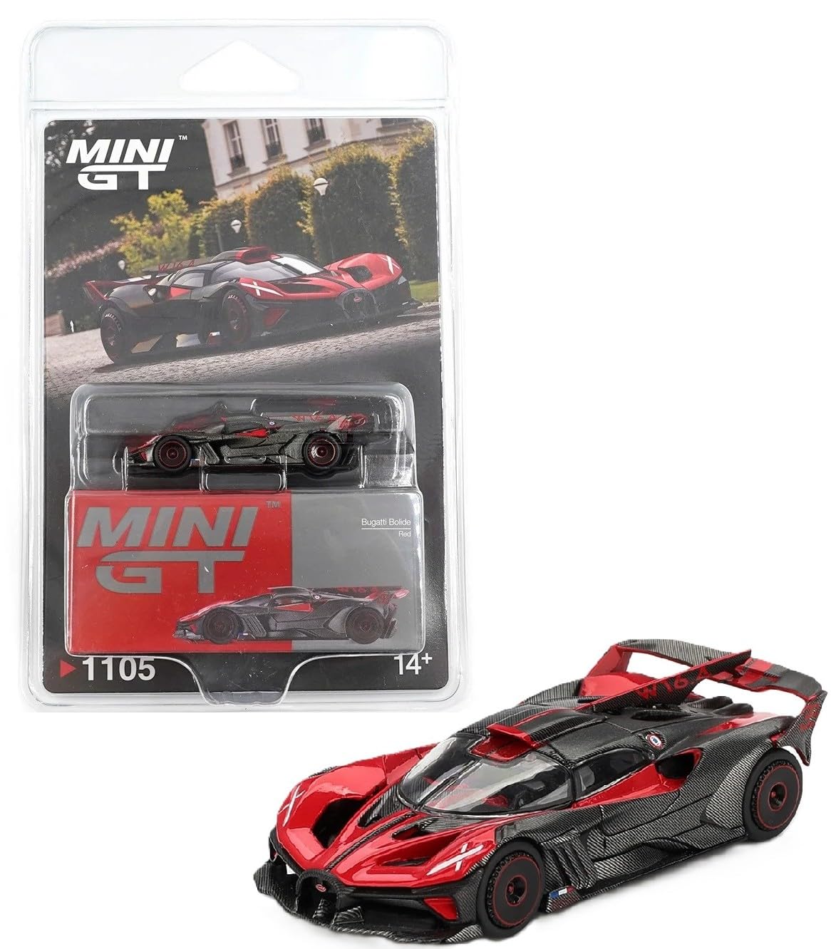 Diecast Model Car 1:64 Bugatti Bolide Red Limited Edition F302193