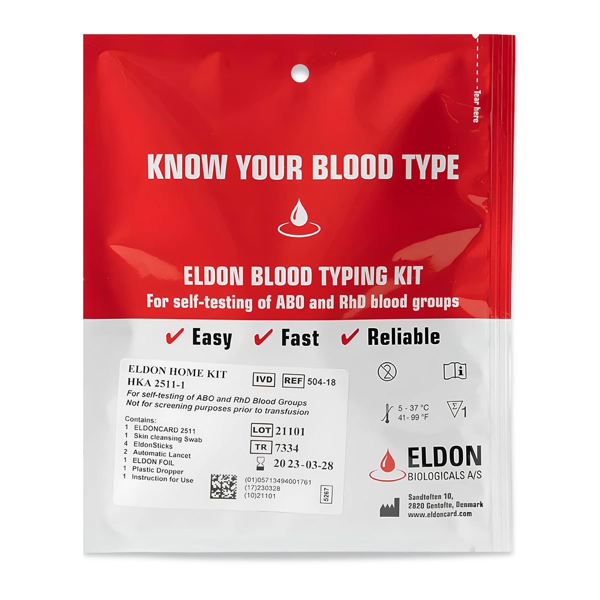 Home Blood Typing Kit 8 Kits X120