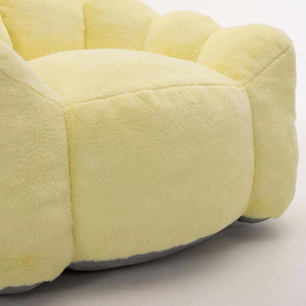 Oversized Memory Foam Bean Bag Chair with Backrest Y841068