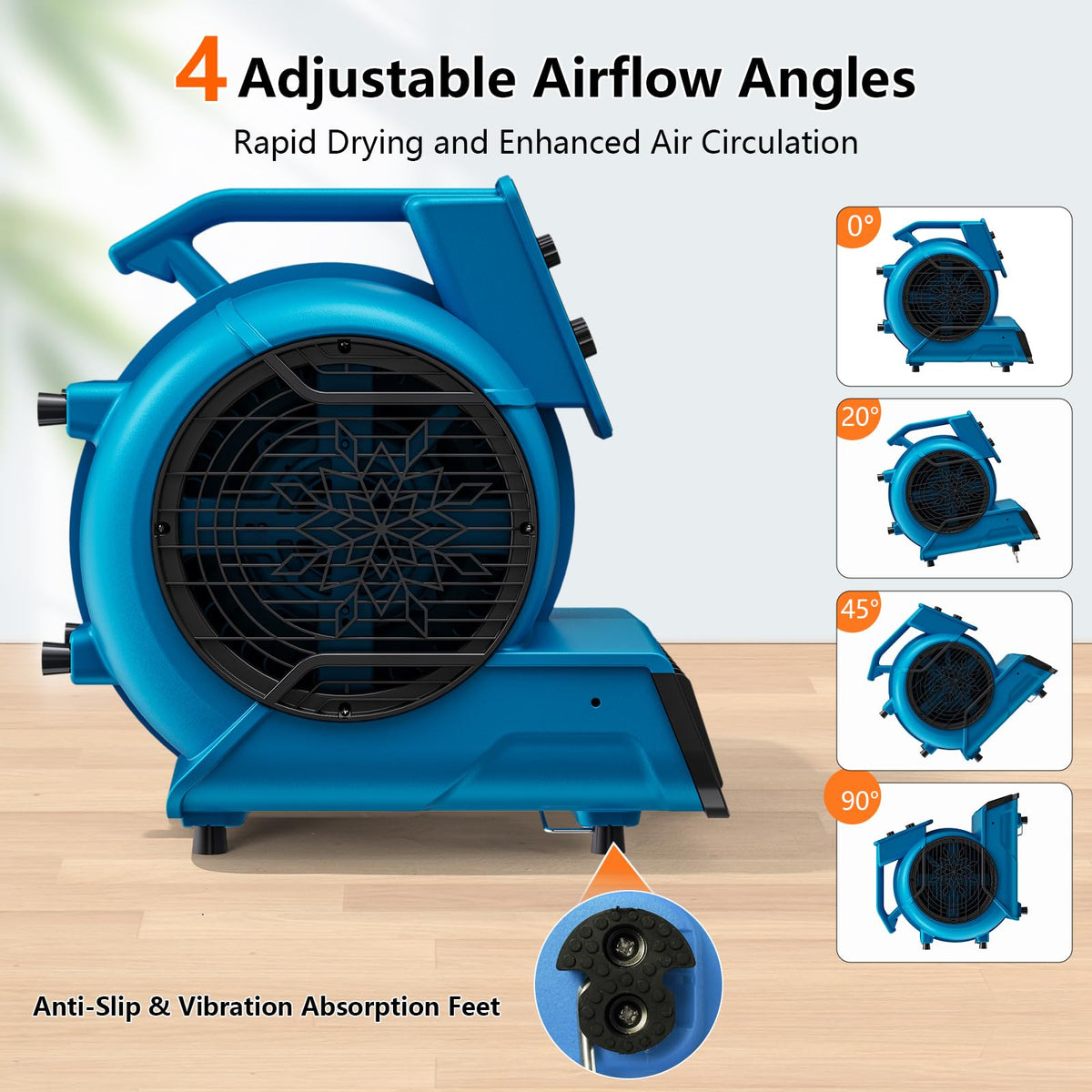1/2 HP 2600 CFM Air Mover Fan X4854