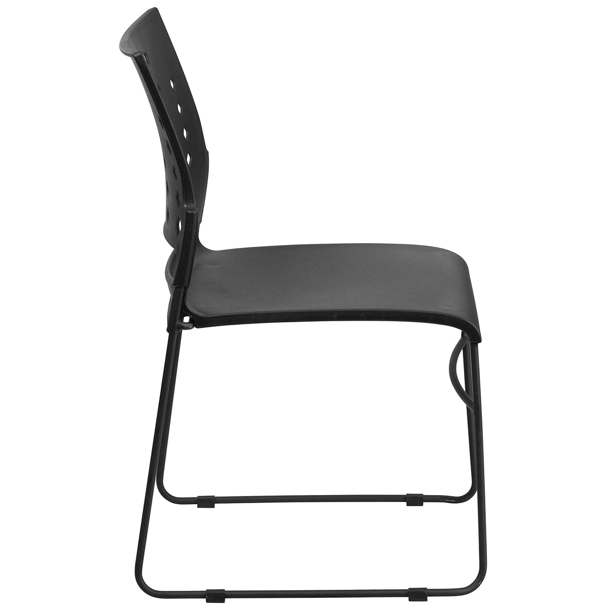 Black Stacking Chairs Set of 5 J41568