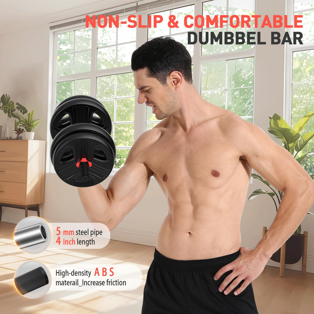 Adjustable Dumbbells Set with Connector U185756