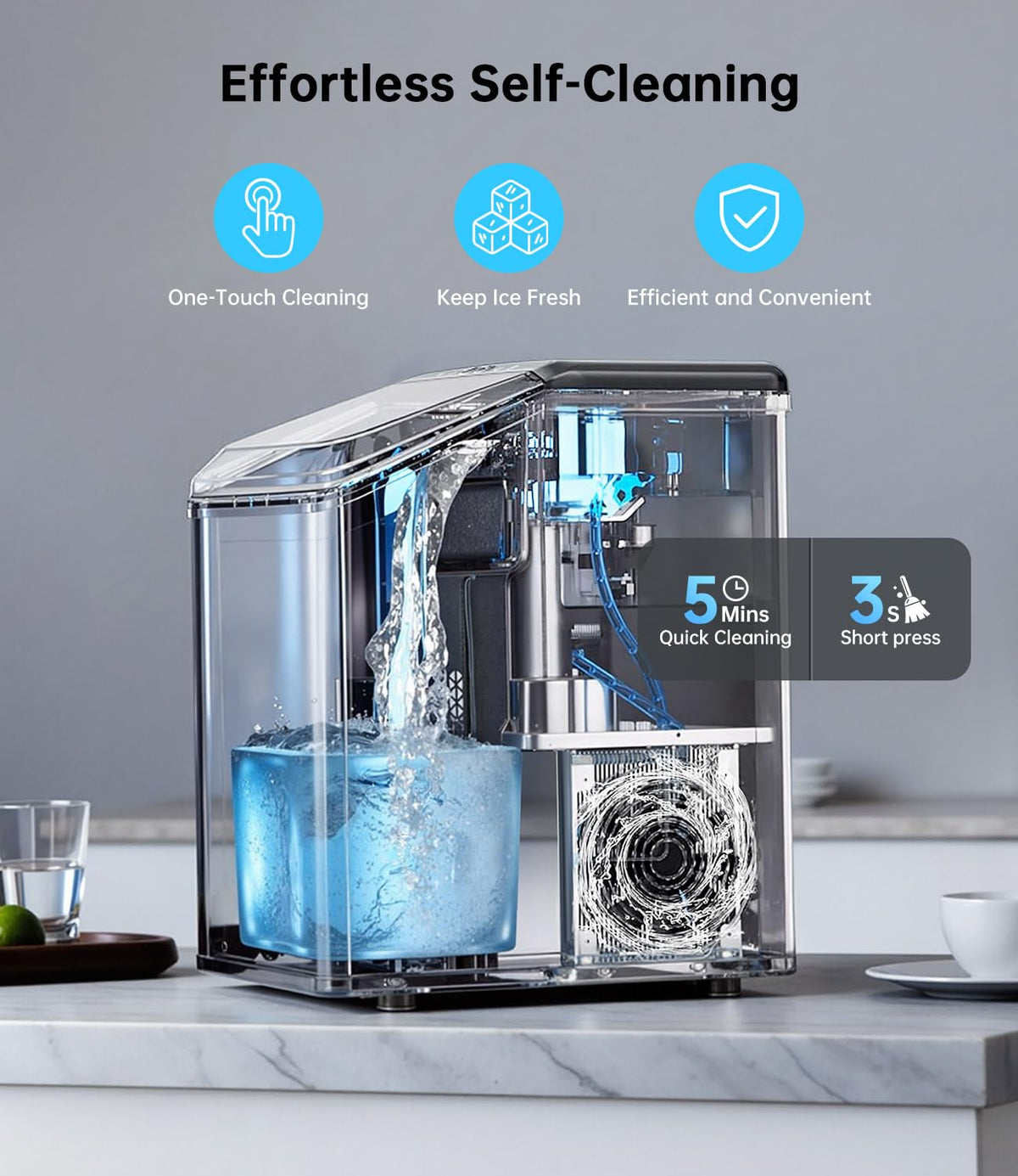 40LBS Nugget Countertop Ice Maker O702253