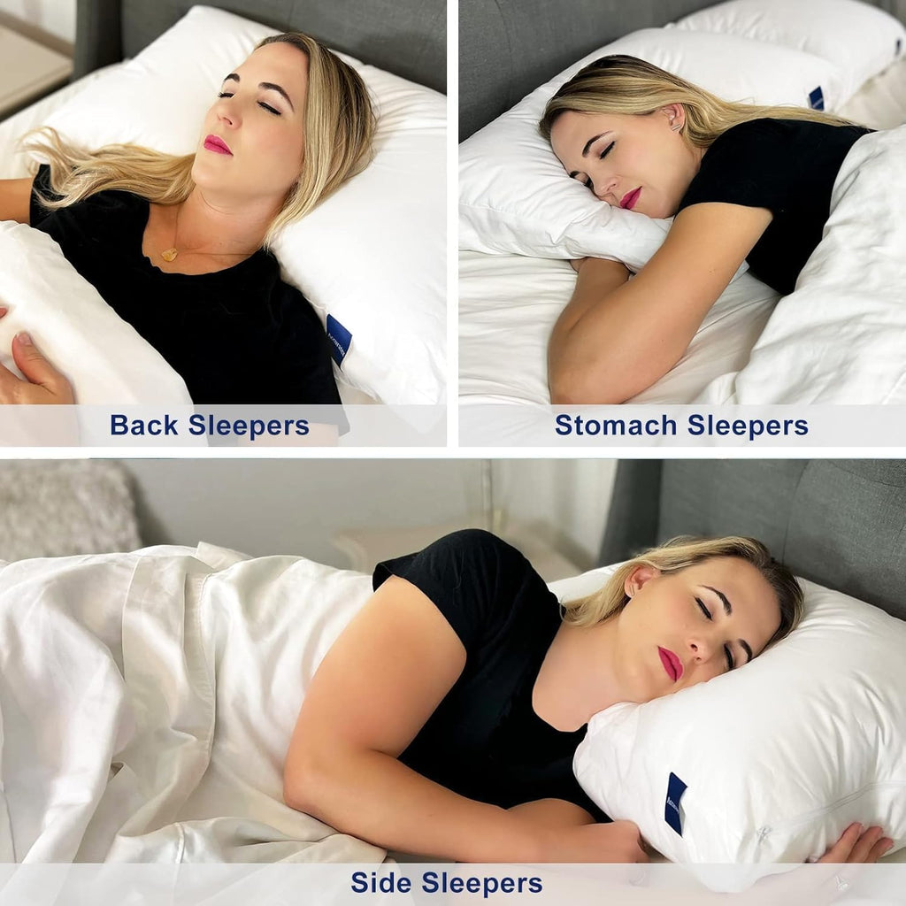 King Size Set of 2 Adjustable Hybrid Pillow F5062
