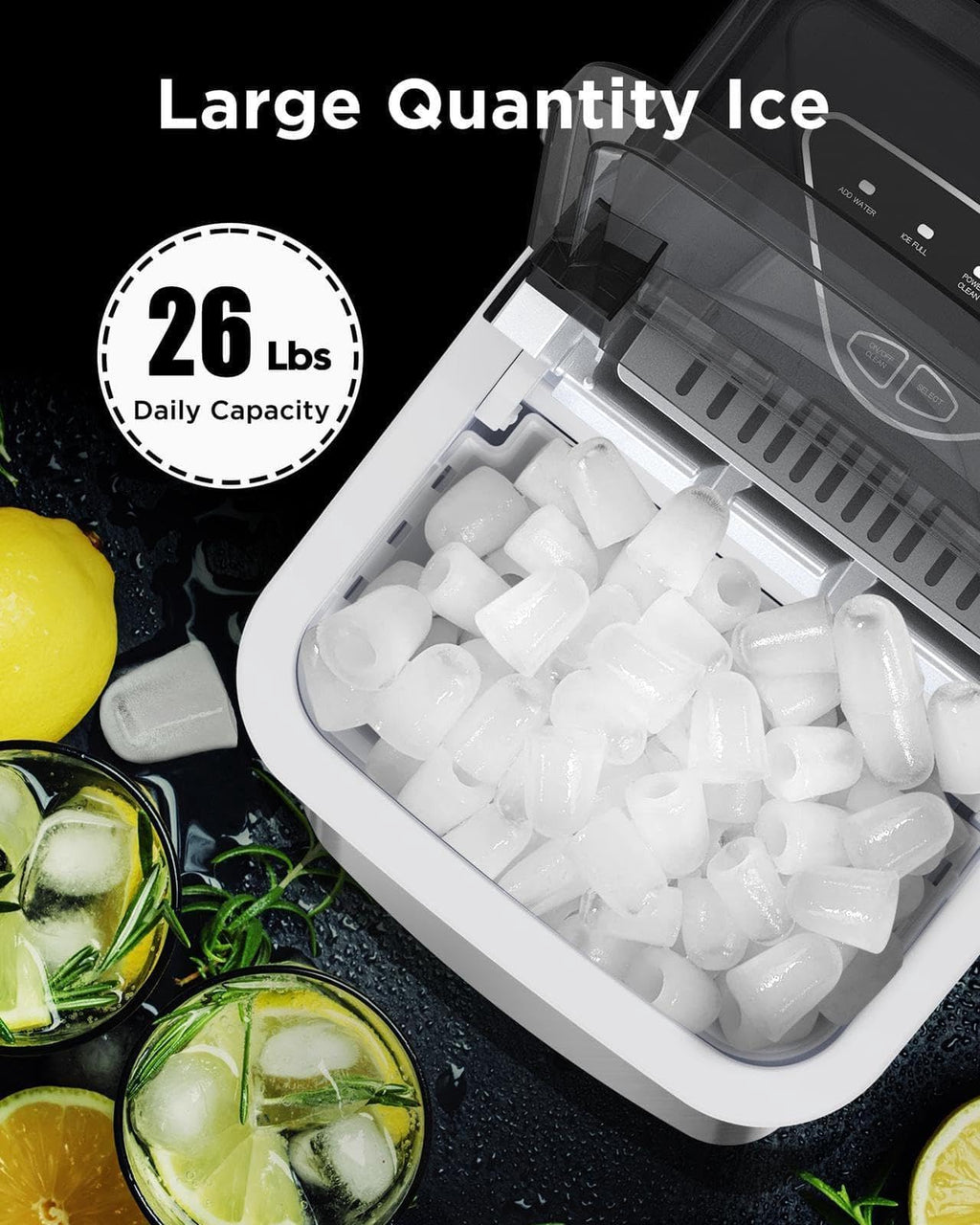 Countertop Ice Maker with 2 Ice Sizes Q50731