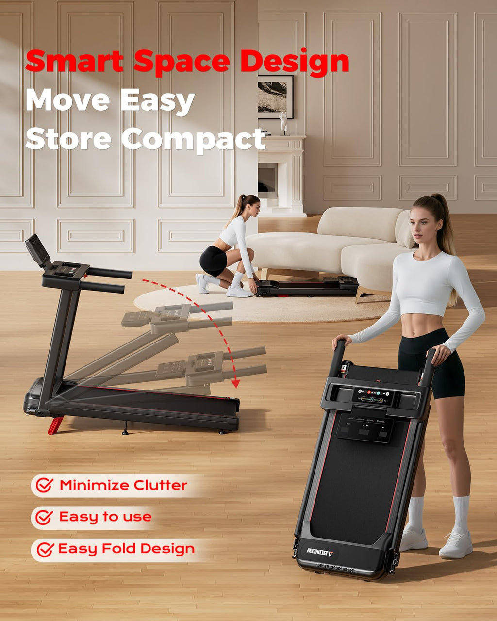 Foldable Treadmill with 12% Incline H5171