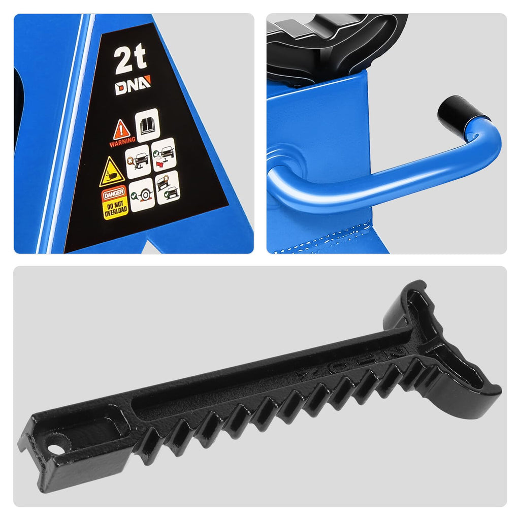 2 Ton Car Jack and Stands Kit Blue M8237