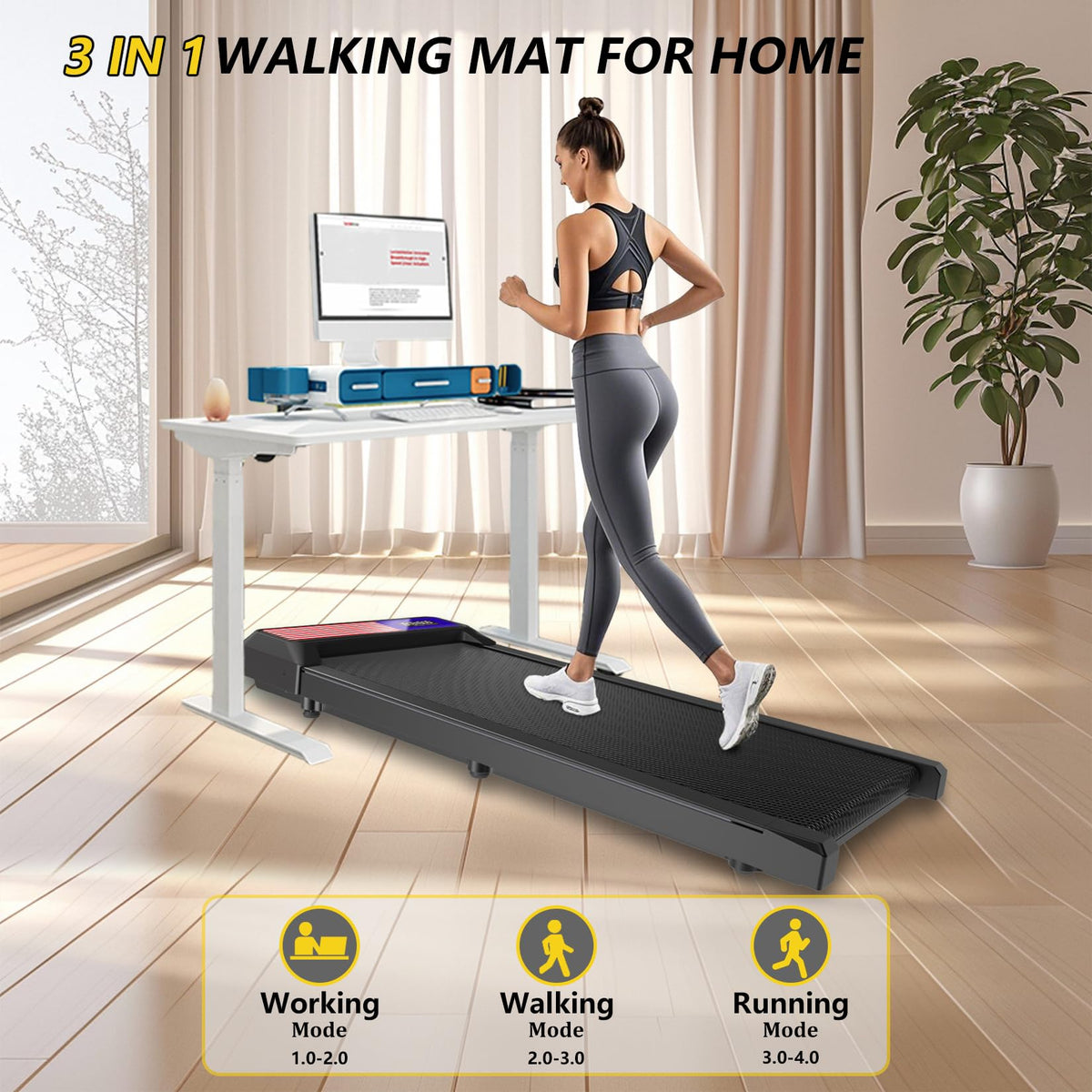 2.5HP Compact Quiet Walking Treadmill L141