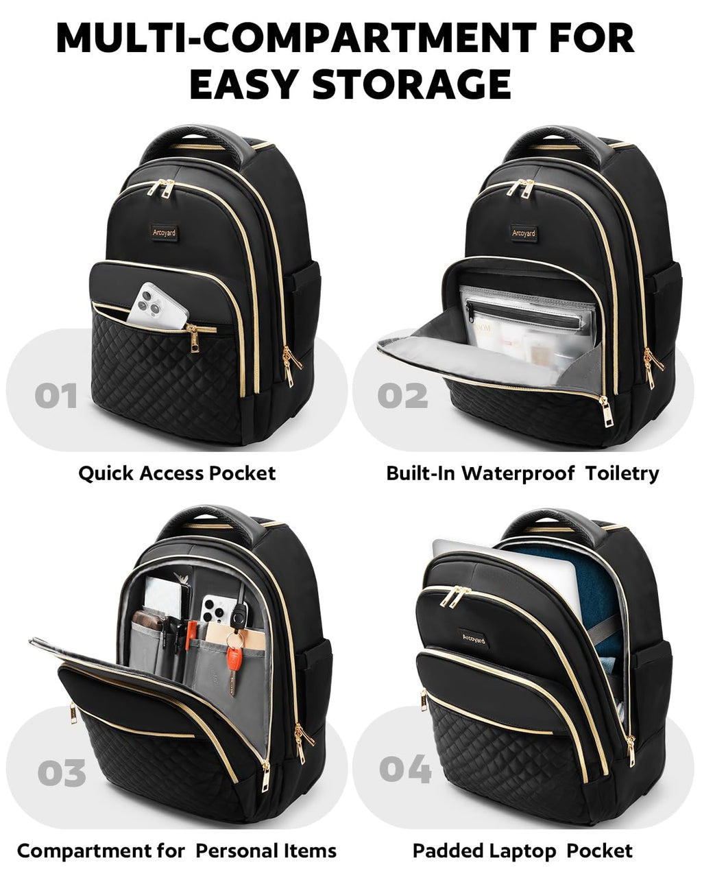Rolling Backpack with Wheels J304