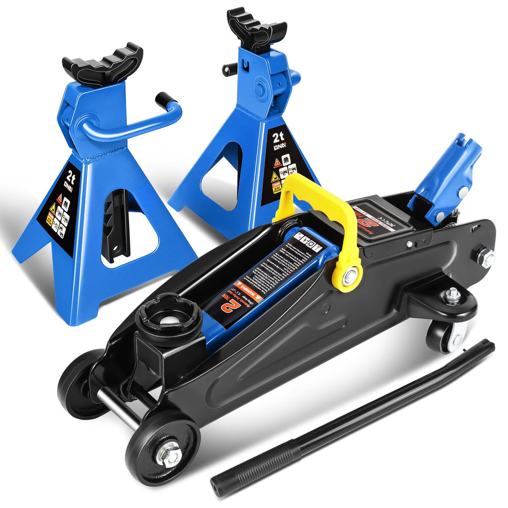 2 Ton Car Jack and Stands Kit Blue M8237