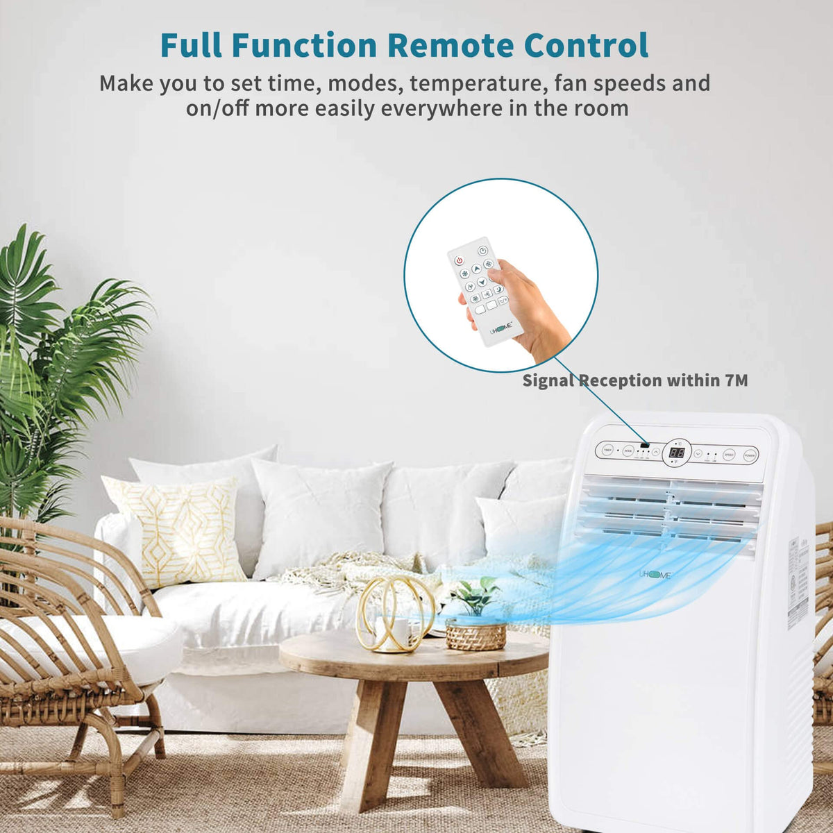 8000 BTU White Portable Air Conditioner F8106
