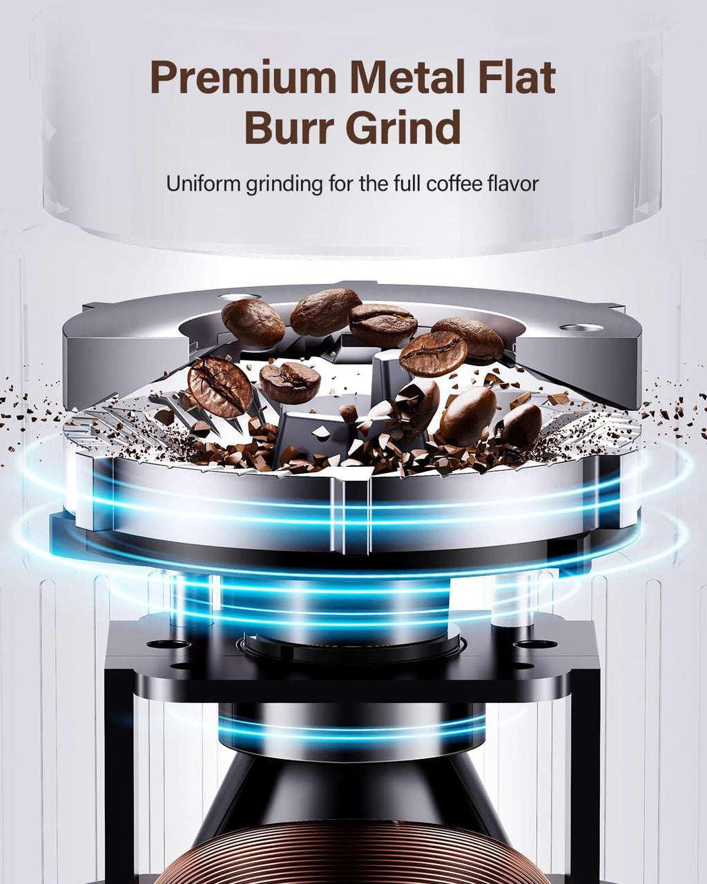 Electric Burr Coffee Grinder with 32 Grinding Sizes P93095