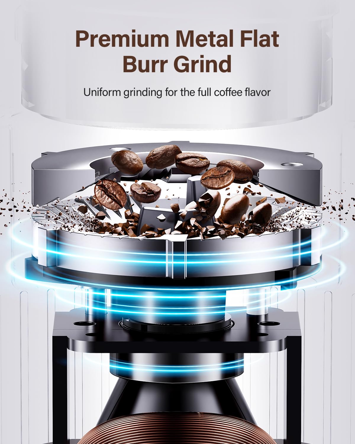 Electric Burr Coffee Grinder with 32 Grinding Sizes P93095
