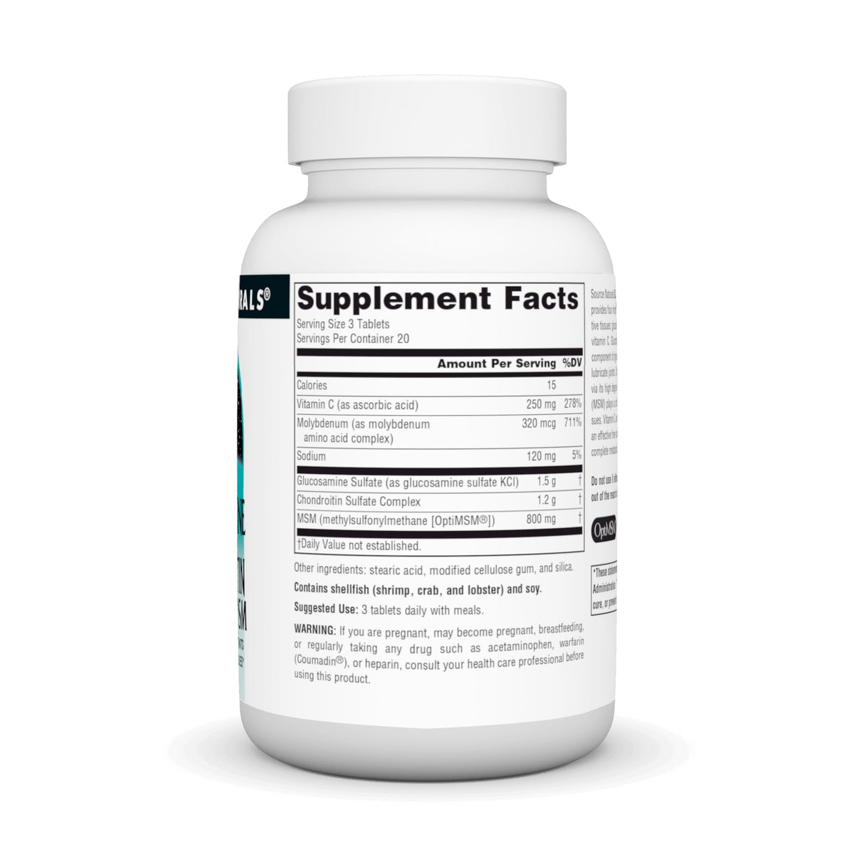 Glucosamine Chondroitin Complex with MSM, 60 Tablets L506