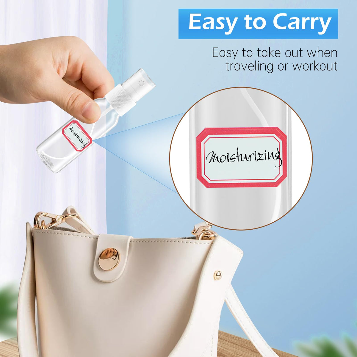 Clear 2.7oz 6 Pack Mini Spray Bottles C75669