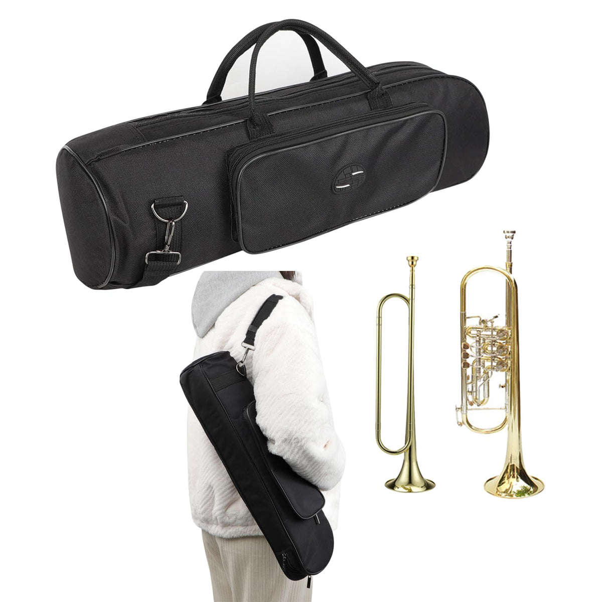 Waterproof Padded Trumpet Case Bag V1205