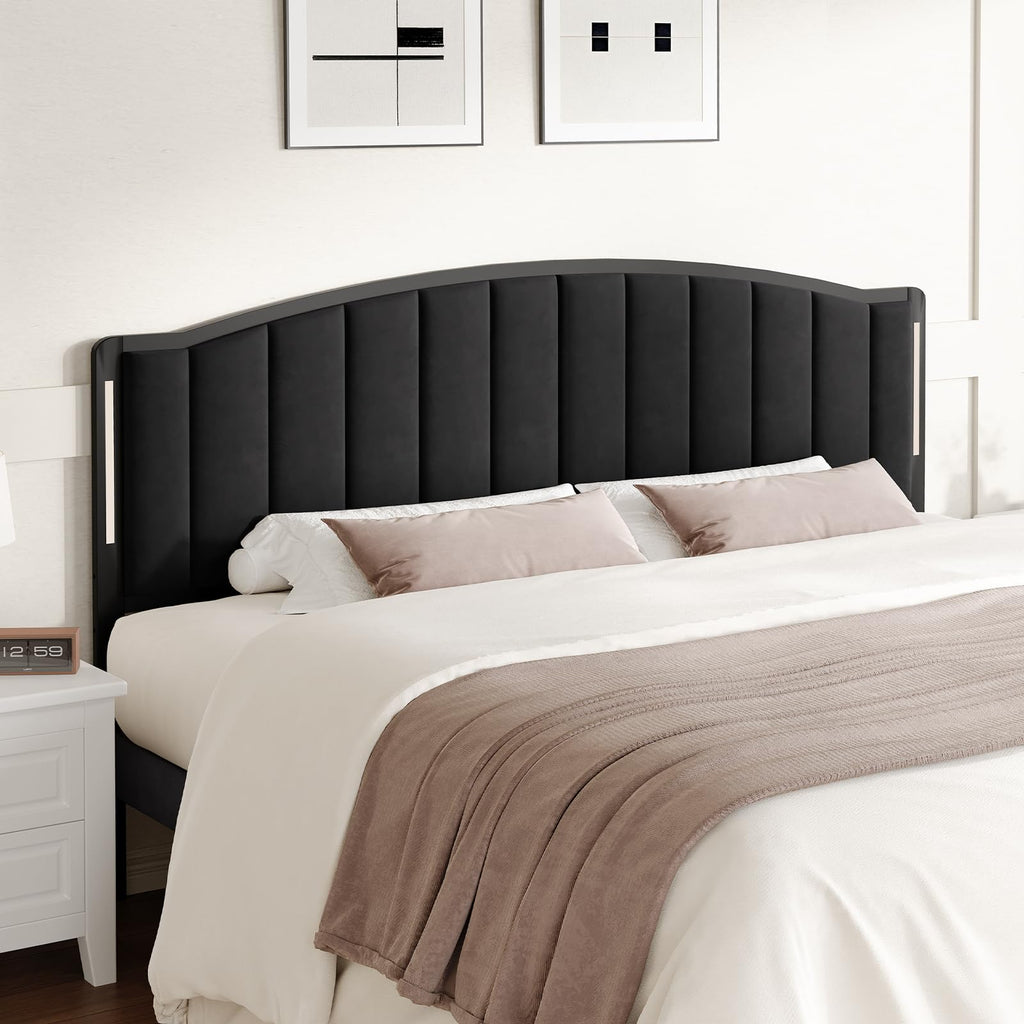 Upholstered Tufting Headboard Queen Size with Lights R859