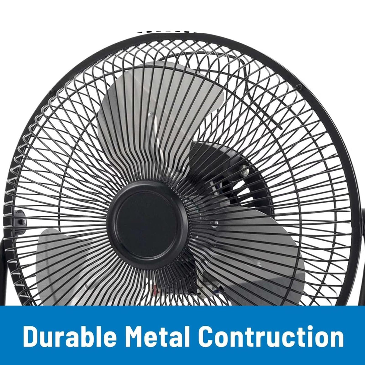 9 Inch Black Metal High Velocity Floor & Wall Mount Fan Y214186