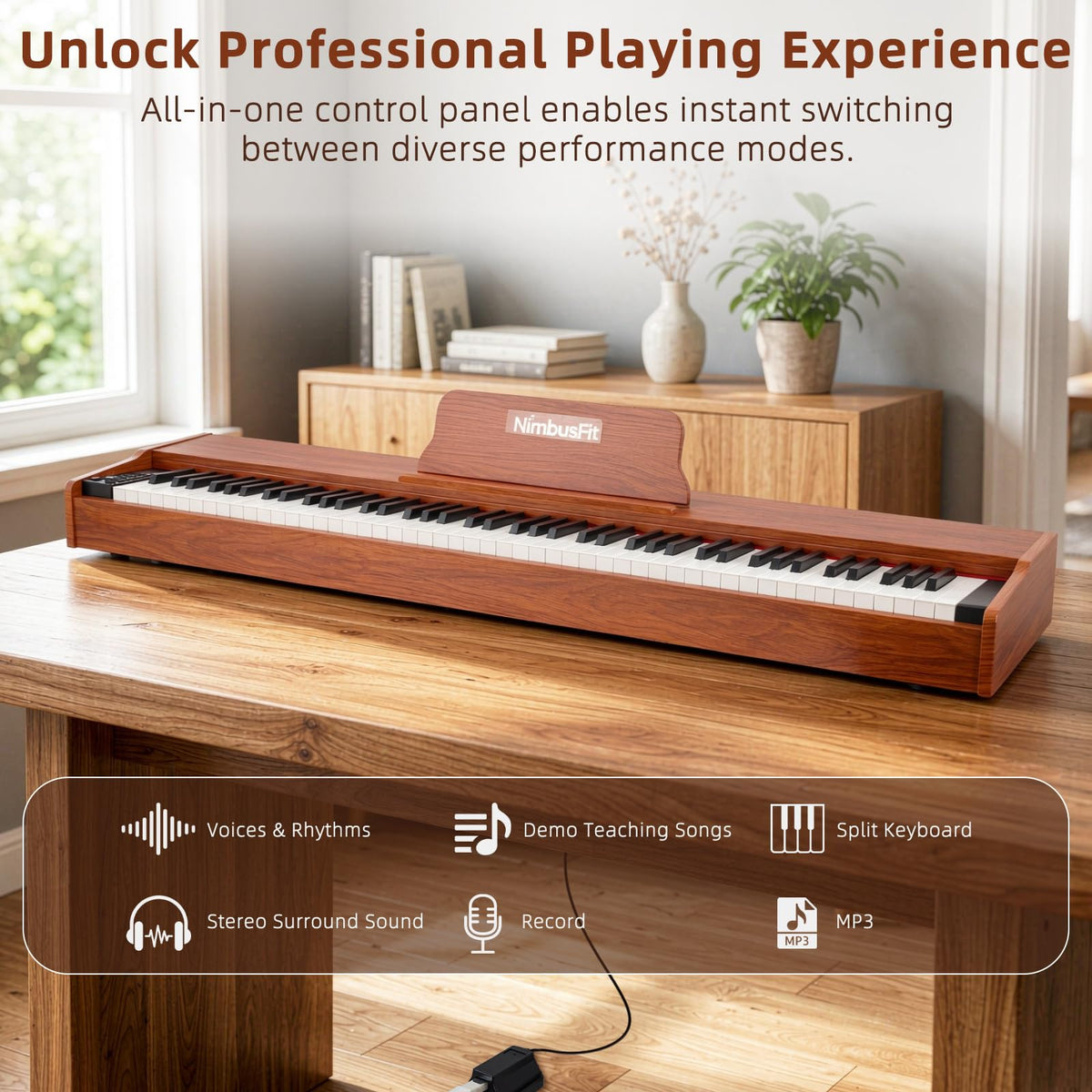 88 Keys Hammer Weighted Digital Piano S342928