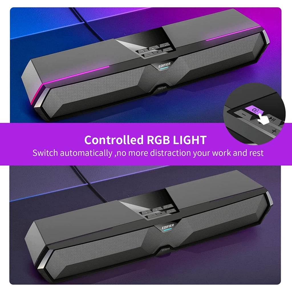 Computer Sound Bar with Deep Bass RGB Microphone Bluetooth 5.3 USB B249524