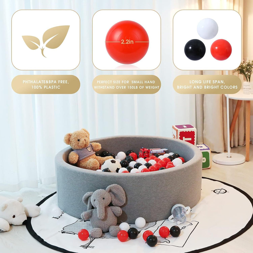Plastic Balls for Ball Pit 50 100 200 pcs 2.2" Set Y824280